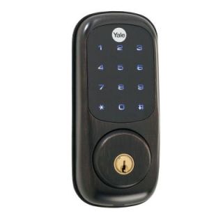 Yale Real Living Touch Screen Oil Rubbed Bronze Deadbolt 084010