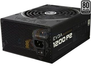 EVGA 220 P2 1000 XR 80 PLUS Platinum 1000 W 10 yr Warranty ECO Mode Fully Modular NVIDIA SLI Ready and Crossfire Support continuous Power Supply