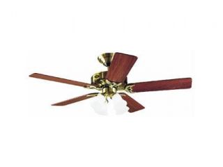 20182 The Studio Series 52" Antique Brass Ceiling Fan with Light