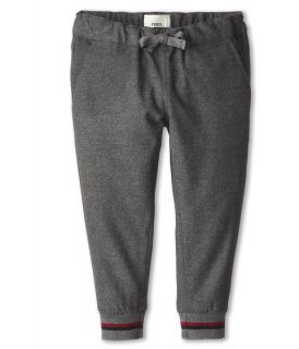 Fendi Kids Grey Flannel Banded Bottom Pant (Toddler/Little Kids)