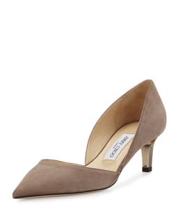 Jimmy Choo Darylin Suede dOrsay Pump, Mink