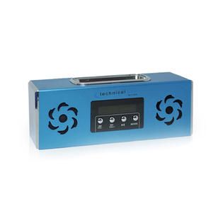 Technical Pro Blue Portable Rechargeable Speaker with iPodÃ¢Â„Â