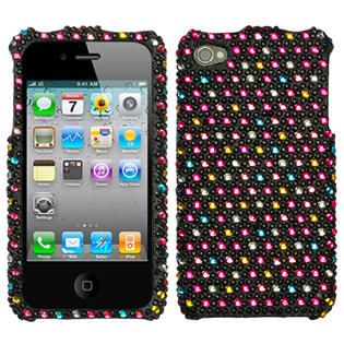 KTA 165 Rainbow color iPhone 4 and 4s Bling Rhinestone cover   TVs