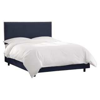 Arcadia Nailbutton Velvet Bed