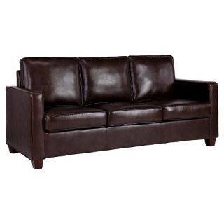 Square Arm Bonded Leather Sofa   Threshold™