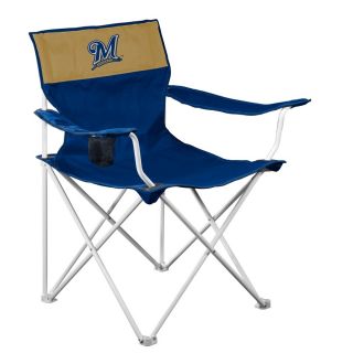 Logo Chairs MLB Milwaukee Brewers Steel Folding Camping Chair