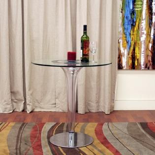 Baxton  Simi Modern Glass Bistro Table