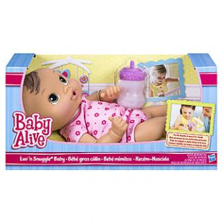 Baby Alive Luv ‘n Snuggle Baby Brunette   Toys & Games   Dolls