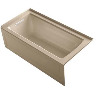 KOHLER Archer 5 ft. Walk In Whirlpool and Air Bath Tub in Mexican Sand K 1947 GLA 33