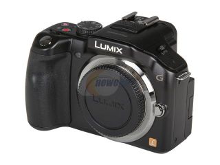 Panasonic LUMIX G5 (DMC G5KBODY) Black 16.05 MP 3.0" 920K Touch LCD Digital SLR Camera Body