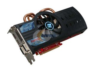 PowerColor PCS+ Radeon HD 5870 (Cypress XT) DirectX 11 AX5870 1GBD5 PPDHG2 1GB 256 Bit GDDR5 PCI Express 2.1 x16 HDCP Ready CrossFireX Support Video Card w/ Eyefinity