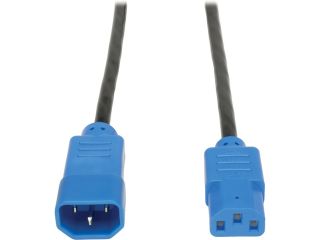 Tripp Lite 6 ft. Heavy Duty 14AWG Power cord (IEC 320 C13 to IEC 320 C14) Blue Connectors