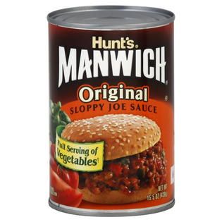 Hunts Manwich Sloppy Joe Sauce, Original, 15.5 oz (439 g)