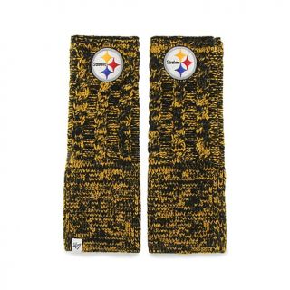 Officially Licensed NFL For Her Speckled Knit Arm Warmers   Steelers   7734972