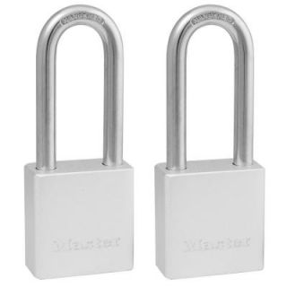 Master Lock 1 1/2 in. Solid Aluminum Padlock with 2 in. Shackle (2 Pack) 570TLHHC