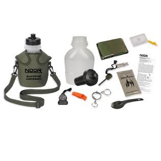 NDuR 46oz Survival Canteen Kit w/Advanced Filter and Pouch   Fitness