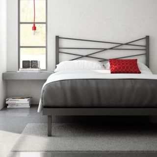 Amisco Crosston Queen Size Metal Platform Bed 60 inches
