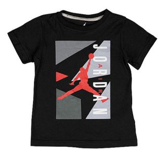 Jordan AJ Block T Shirt   Boys Preschool   Basketball   Clothing   Black/White/Black/Grey/White