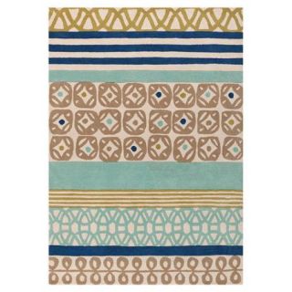 Scion Foggy Blue & Kelp Brown Area Rug