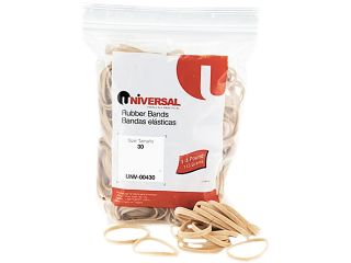 Universal 00430 Rubber Bands  Size 30  2 x 1/8  280 Bands/1/4lb Pack