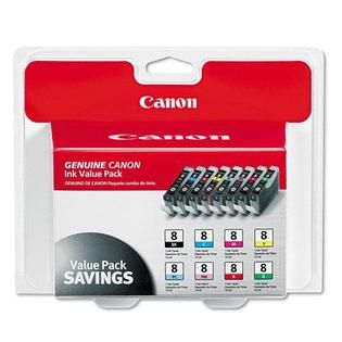 Canon 0620B015 (CLI 8) Eight Color Multipack Ink Tank   TVs