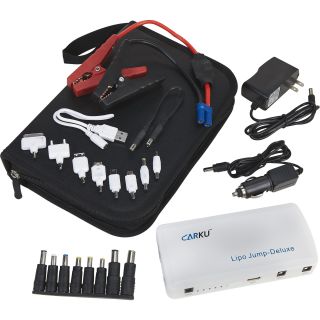 CarKu Compact Jumpstarter/Power Bank — 12 Volt, 222CCA, 200 Starting Amps, 400 Peak Amps  Jump Starters   Powerpacks