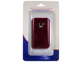 Aftermarket Clear Hot Red Snap On Cover For Samsung Attain SAMATTSCDR