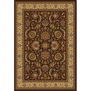 Home Dynamix Brussels Brown and Ivory Rectangular Indoor Woven Area Rug (Common 8 x 10; Actual 92 in W x 124 in L)
