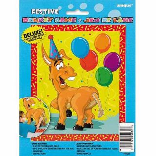 Deluxe Pin the Tail on the Donkey Game