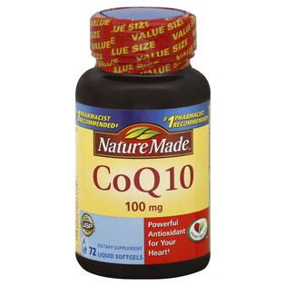 Nature Made  CoQ10, 100 mg, Liquid Softgels, Value Size, 72 softgels