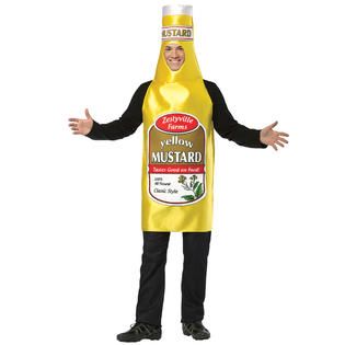 Totally Ghoul Mustard Adult Halloween Costume Size One Size Fits Most