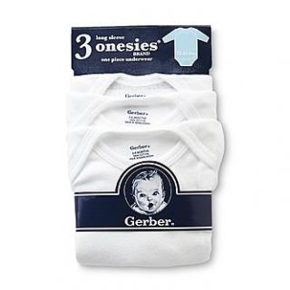 Gerber Newborn & Infants 3 Pack Long Sleeve Onesies   Baby   Baby