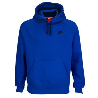 Nike AW77 Fleece Hoodie   Mens   Casual   Clothing   Squadron Blue/Black