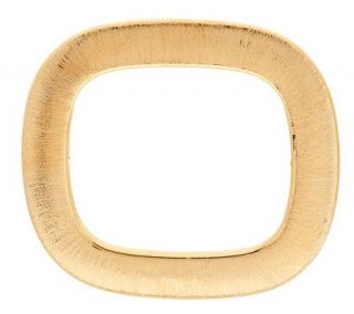 Oro Nuovo Satin Rectangle Bangle 14K —