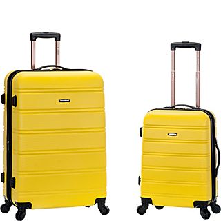 Rockland Luggage Melbourne 2 Pc Expandable ABS Spinner Luggage Set