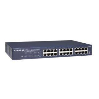 Netgear 24 Port 10/100/1000Mbps Plug and Play Ethernet Switch JGS524NA
