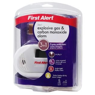 First Alert  Carbon Monoxide & Gas Alarm with Remote Controlled Test