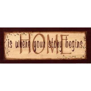 Home Is Where Your Story Begins Poster Print by Kim Klassen (20 x 8)