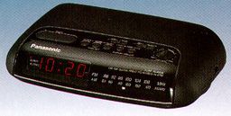 Panasonic RC 6088 AM/FM Clock Radio   Black —