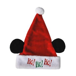 Disney 17 Mickey Ears Santa Hat with Ho Ho Ho   Seasonal   Christmas