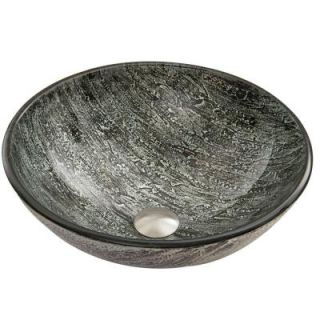 Vigo Glass Vessel Sink in Titanium VG07050