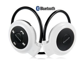 Mini 503 Wireless Bluetooth Stereo Headset with Microphone (Black+White)