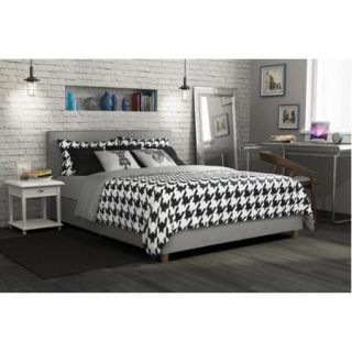 DHP Maddie Grey Linen Upholstered Bed Grey, full