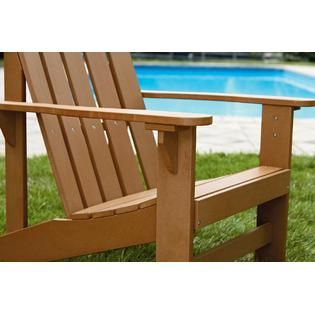 Garden Oasis  Adirondack Faux Wood Chair Natural
