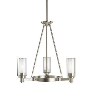 Kichler Lighting Circolo 3 Light Brushed Nickel Chandelier