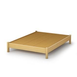 South Shore Classic Platform Bed Collection Full 54 inch bed Natural
