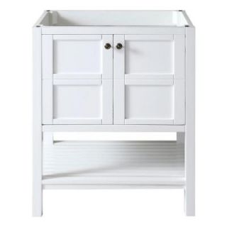 Virtu USA Winterfell 29 in. Vanity Cabinet Only in White DISCONTINUED ES 30030 CAB WH