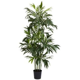 Nearly Natural 6 ft. Green Bamboo Palm Silk Tree 5328