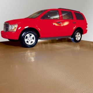 G Floor Parking Pad Garage Floor Cover/Protector, 7.5' x 17', Ribbed, Sandstone