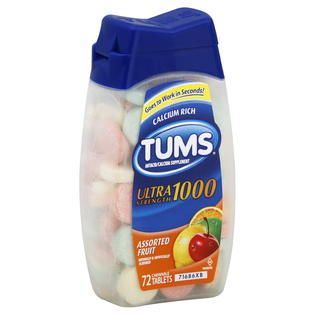 Tums Antacid/Calcium Supplement, Ultra Strength 1000, Assorted Fruit